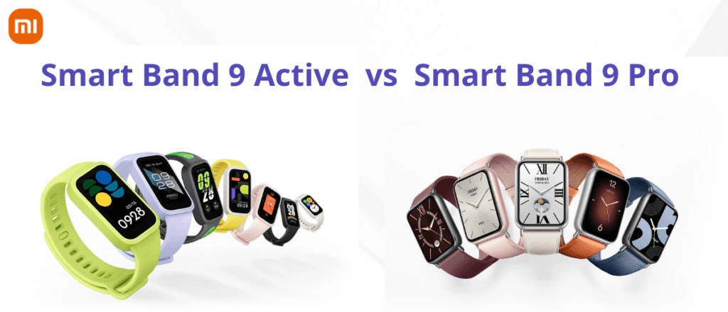 Xiaomi band 9 vs band 9 pro comparison